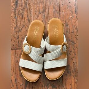 Italian Shoemakers Tan and Cream Shoes
